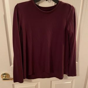 Maroon long sleeve tee